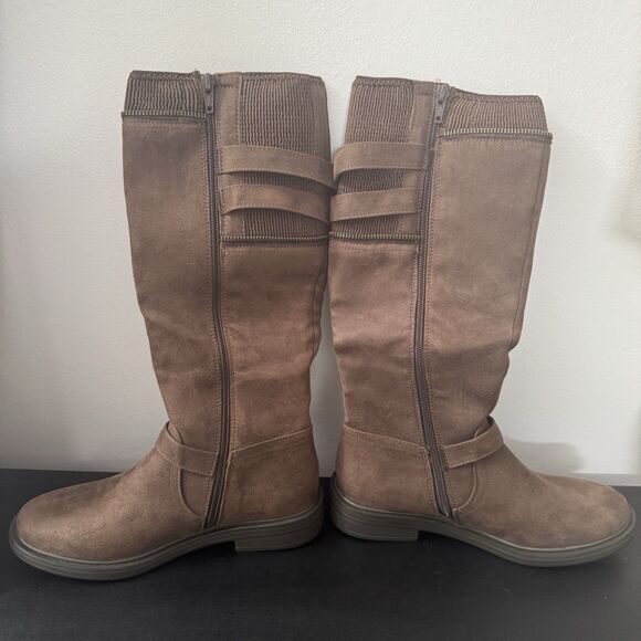 WHITE MOUNTAIN Women's Mazed Brown Knee High Boot Brown Riding Boot Size 7 - Picture 10 of 11